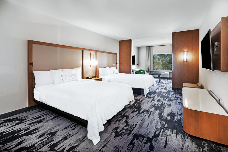 Double queen suite at Fairfield Inn & Suites Tulsa Catoosa